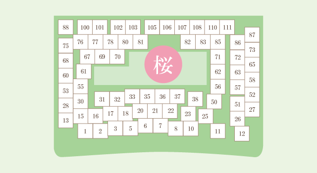 with東広島木葬区画図