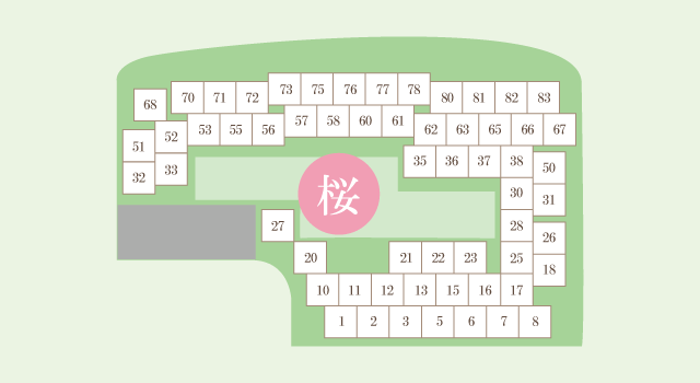 with東広島木葬区画図